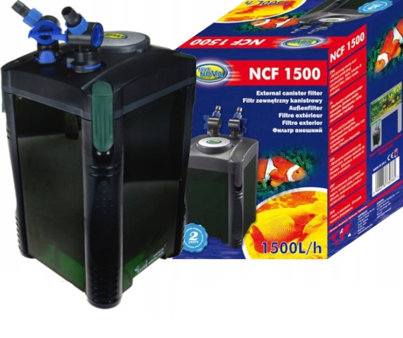 

Aqua-nova NCF-1500 Filtr Zewnętrzny Max 500L Grati