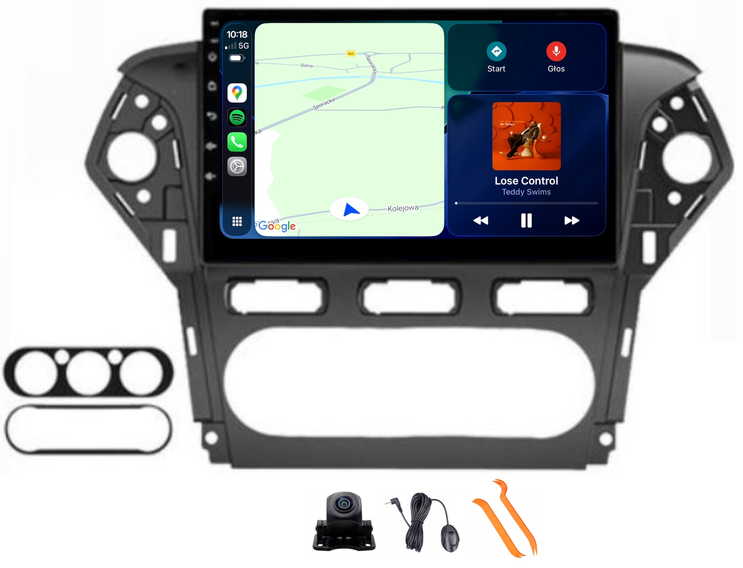 Radio Android Navigace Ford Mondeo 4 10-14 8/256GB 2K Lte 4G CarPlay Gps