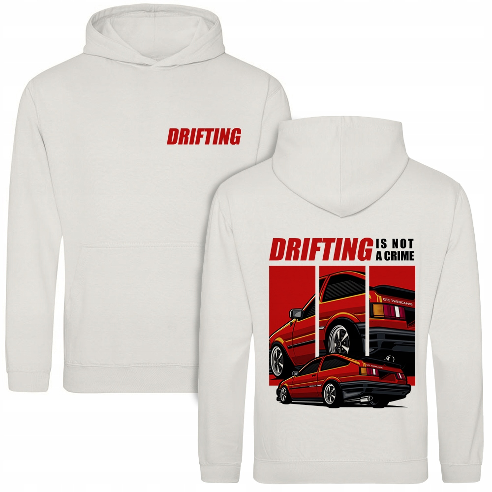 Mikina S Kapucí Drifting Is Not A Crime Potisk Zadní Auta Vel S