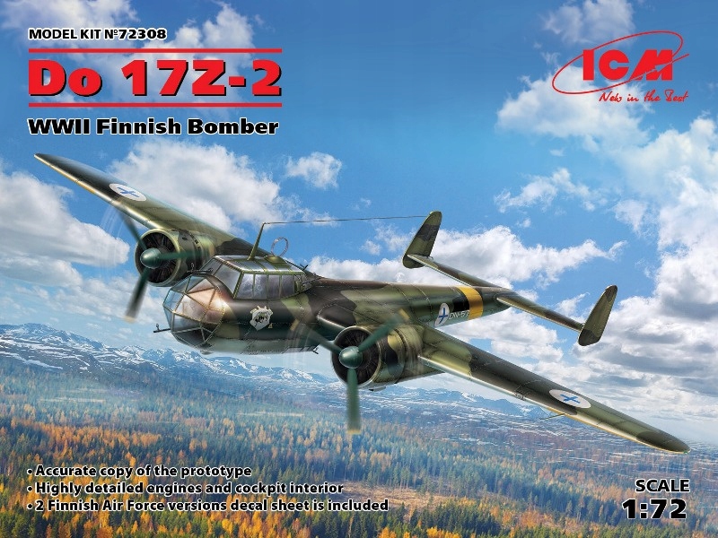 Pro 17Z-2 Wwii finský bombardér 1:72