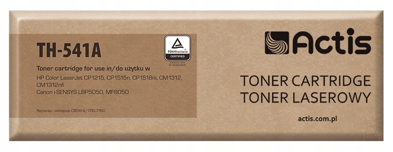 Toner Actis TH-541A Hp 125A CB541A Canon CRG-716C