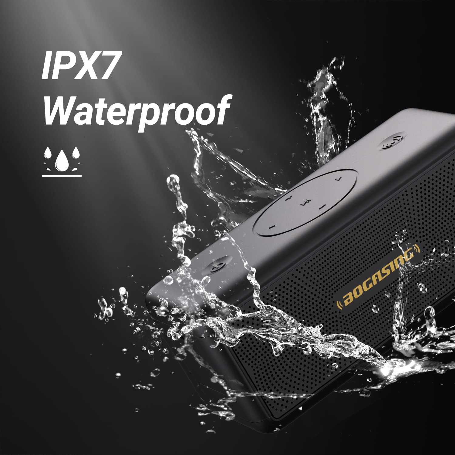 BOGASING Głośnik Bluetooth M5 40W Dźwięk Stereo Bass 30H IPX7 Wodoodporny — miniatura 4