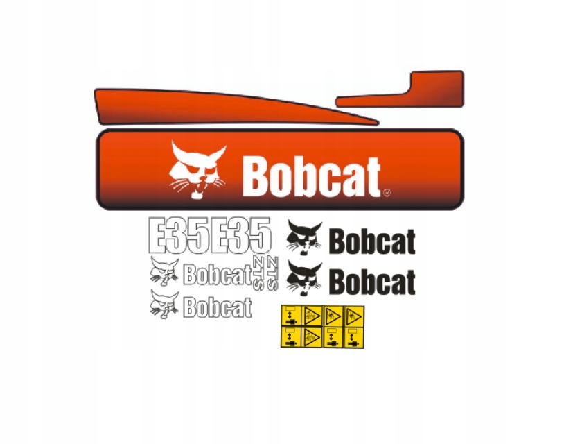 Samolepky s nálepkou Bobcat E35