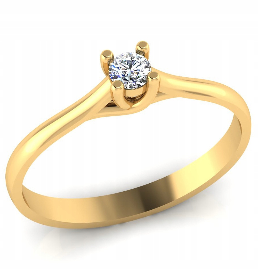 Zlatý Prstýnek Ryzost 585 Solitaire Classic Pure