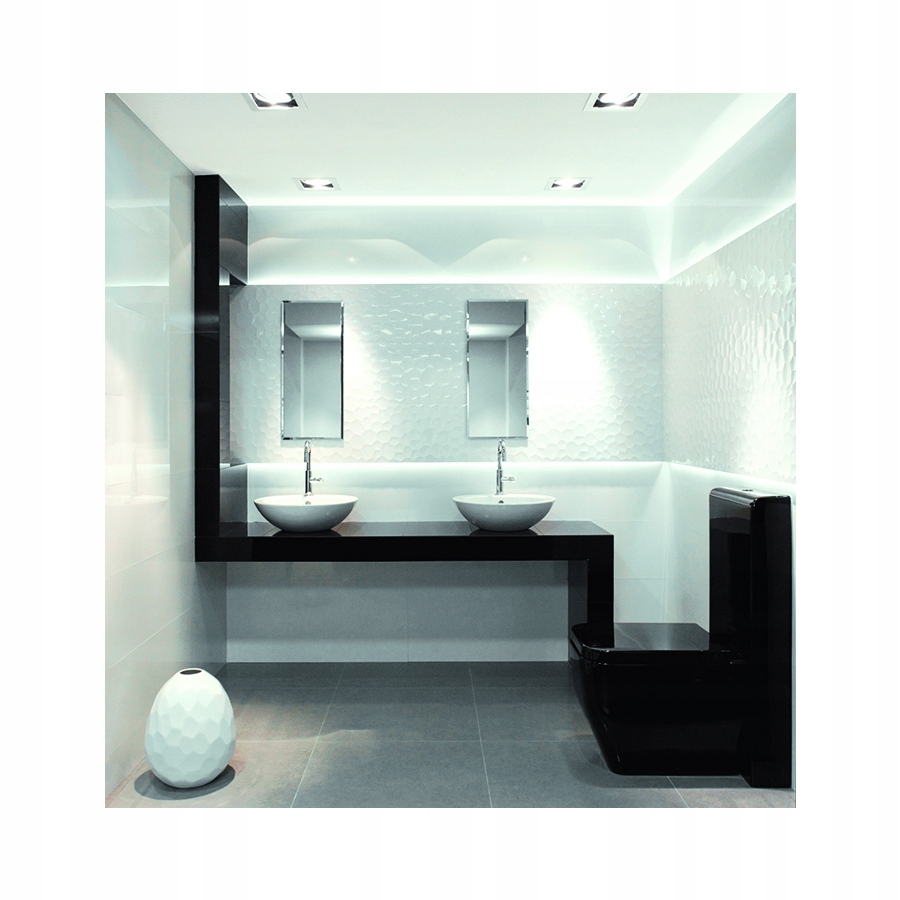 AZTECA UNIK R90 BUBBLES WHITE GLOSSY 30,0x 90,0 /PŁYTKA ŚCIENNA Format prostokątny