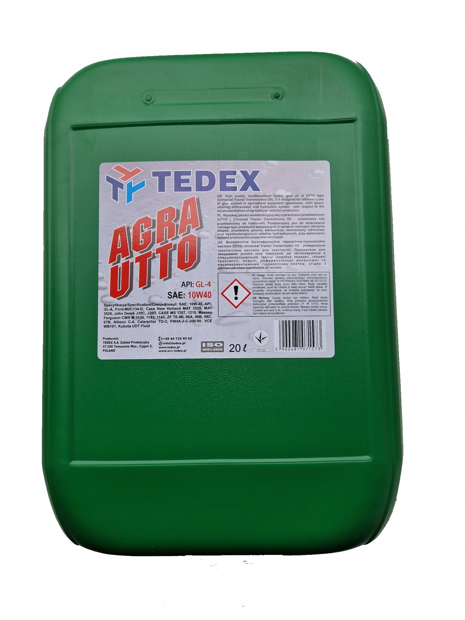 Tedex Agra UTTO 10W-40 20L multifunkčný olej | KúpSiTo.sk - Tovar z Poľska