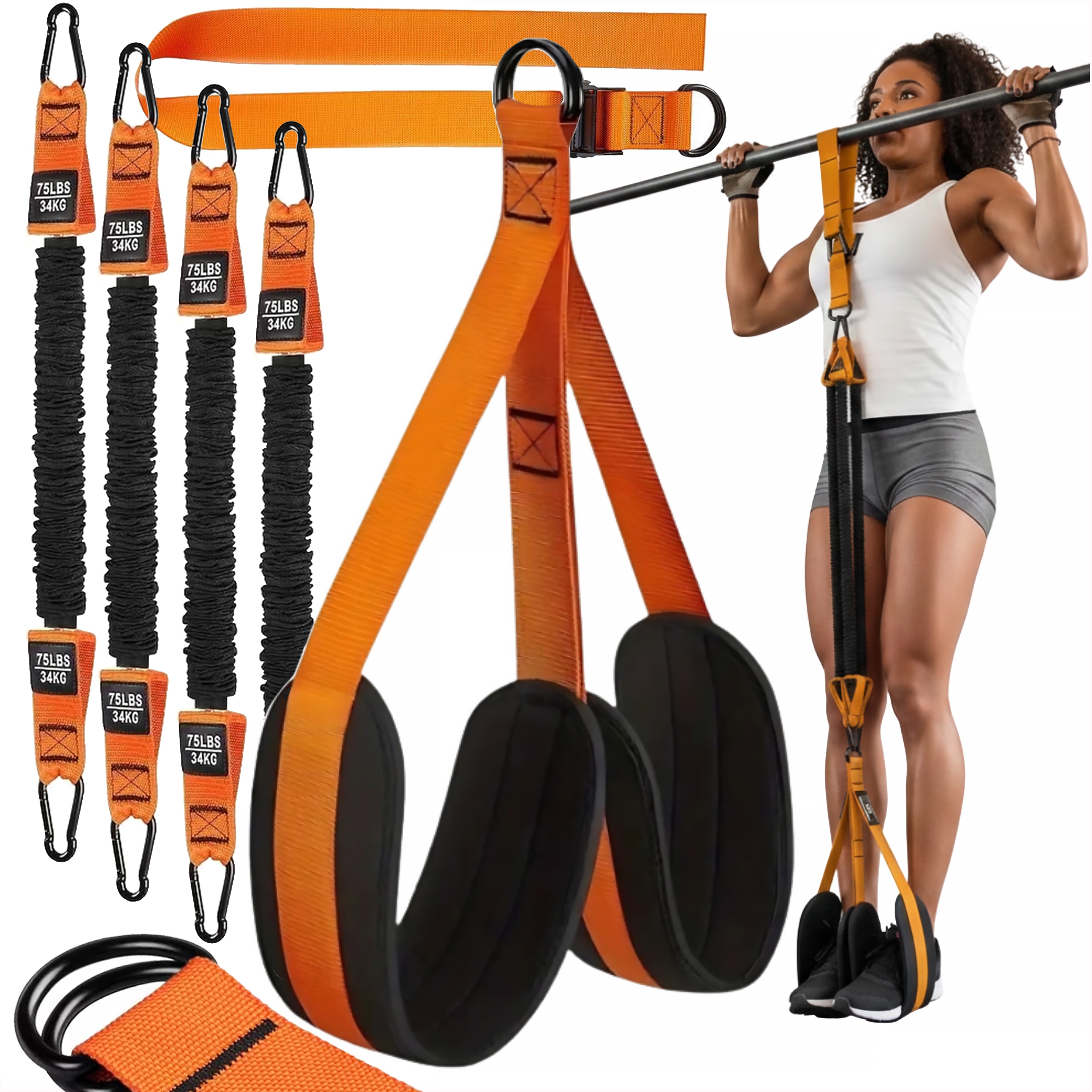 Pasy Pomocnicze Do Podciągania Taśmy Gumy Treningowe Regulowane 34-136 Kg