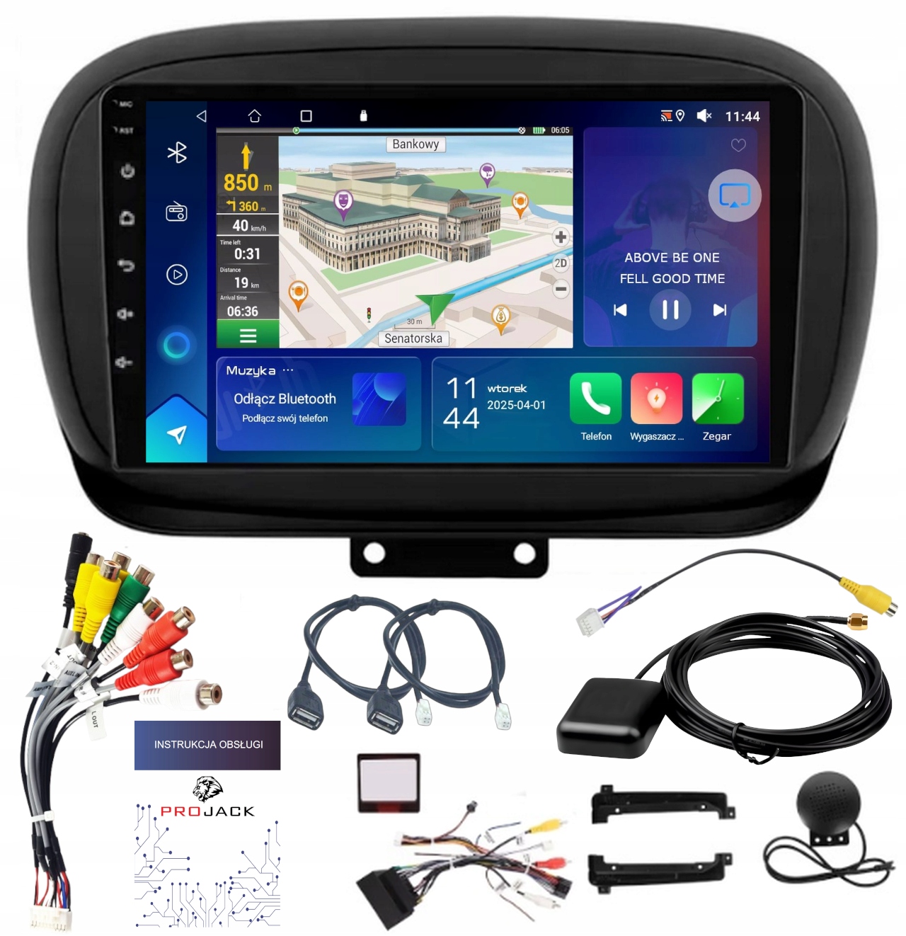 Autorádio Carplay Fiat 500 X 2014-2020 Usb Wifi Android 4GB 64GB