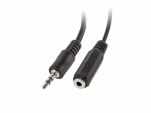 

Lanberg Adapter Jack (M) - Jack (F)x2 10cm czarny