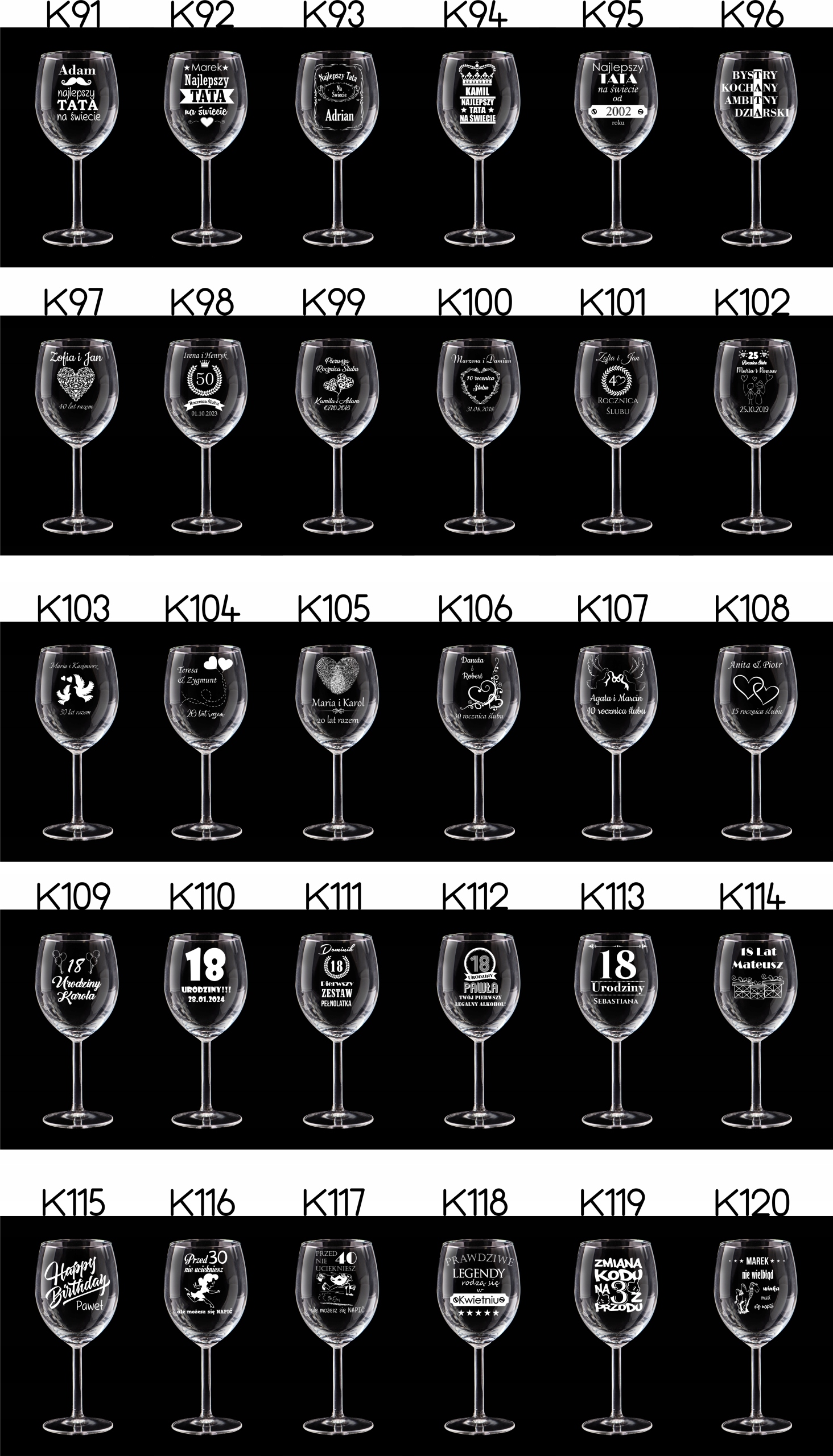 SKRZYNKA NA WINO KIELISZKI Z GRAWEREM ŚLUB PREZENT ROCZNICA URODZINY Wysokość 36 cm