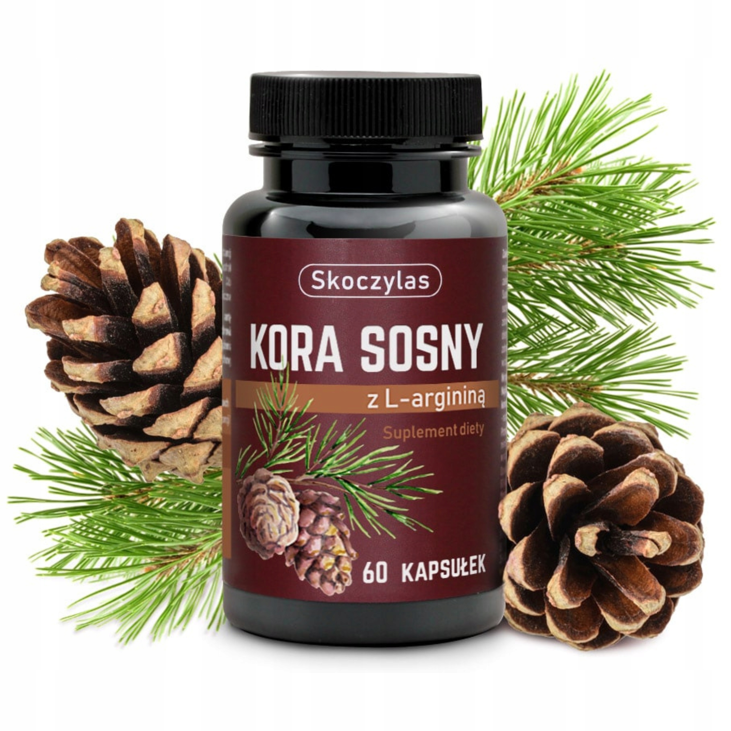 Kora sosny z L-argininą Skoczylas na żylaki