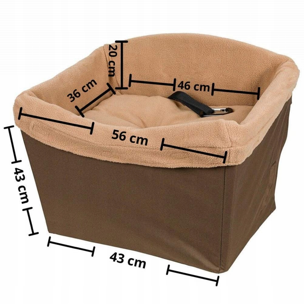 Levně Autosedačka pro psa PetSafe Happy Ride Do 14 Kg Hnědá