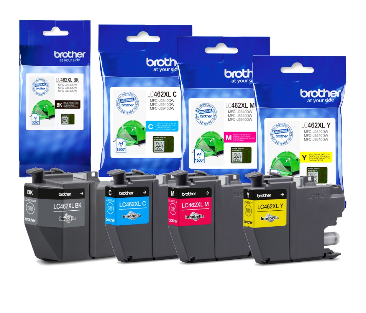 Tusze XL Do Brother LC462XL MFC-J2340DW MFC-J3540DW MFCJ2340DW MFC-J3940DW