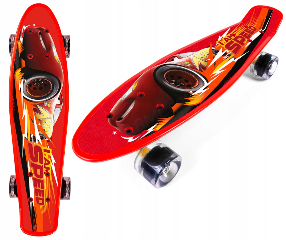 Deskorolka deska fiszka Mocna 55cm Cars Auta