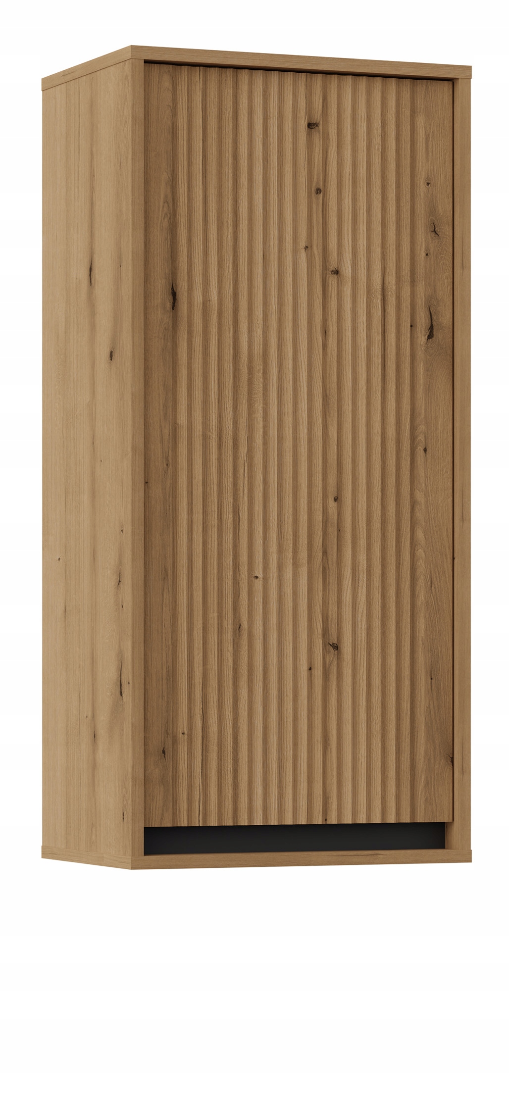 Závěsná skříňka Osaka s rýhovaným čelem, 46 cm, dub evoke