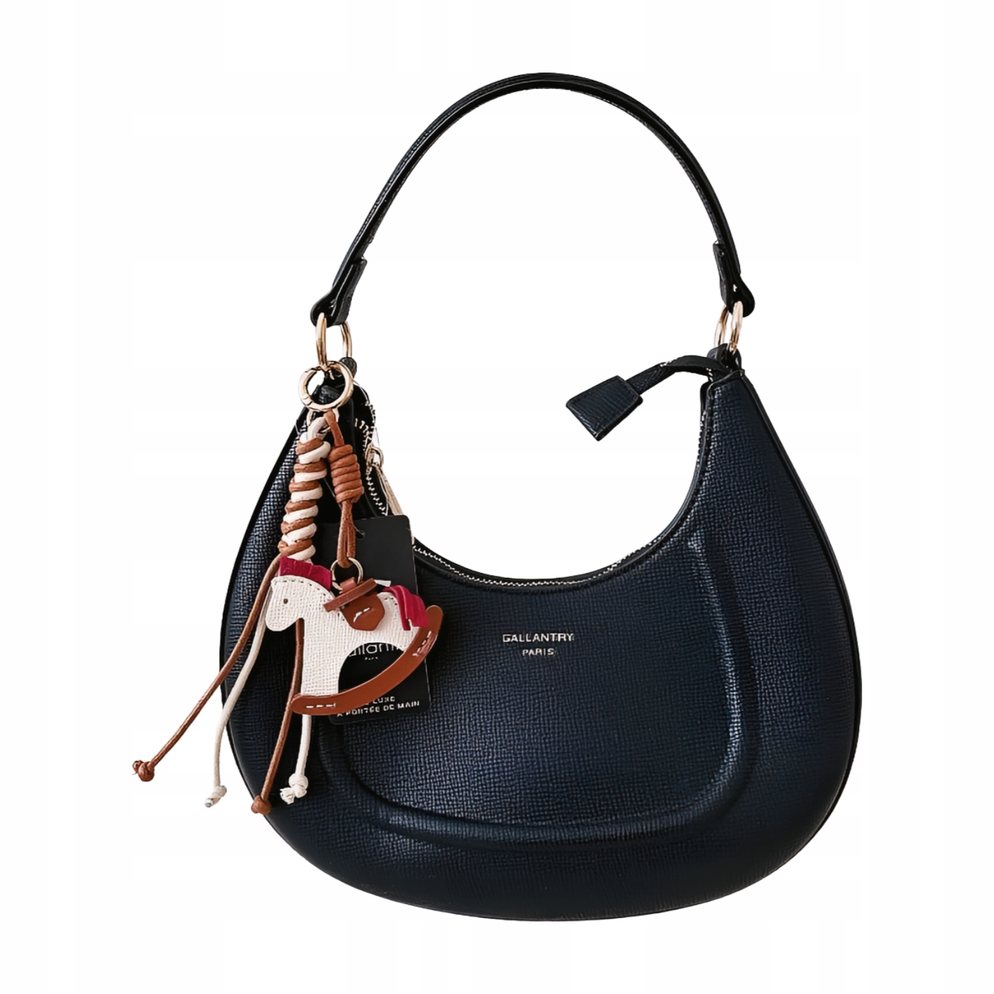 Gallantry kabelka přes rameno černá půlkruhová