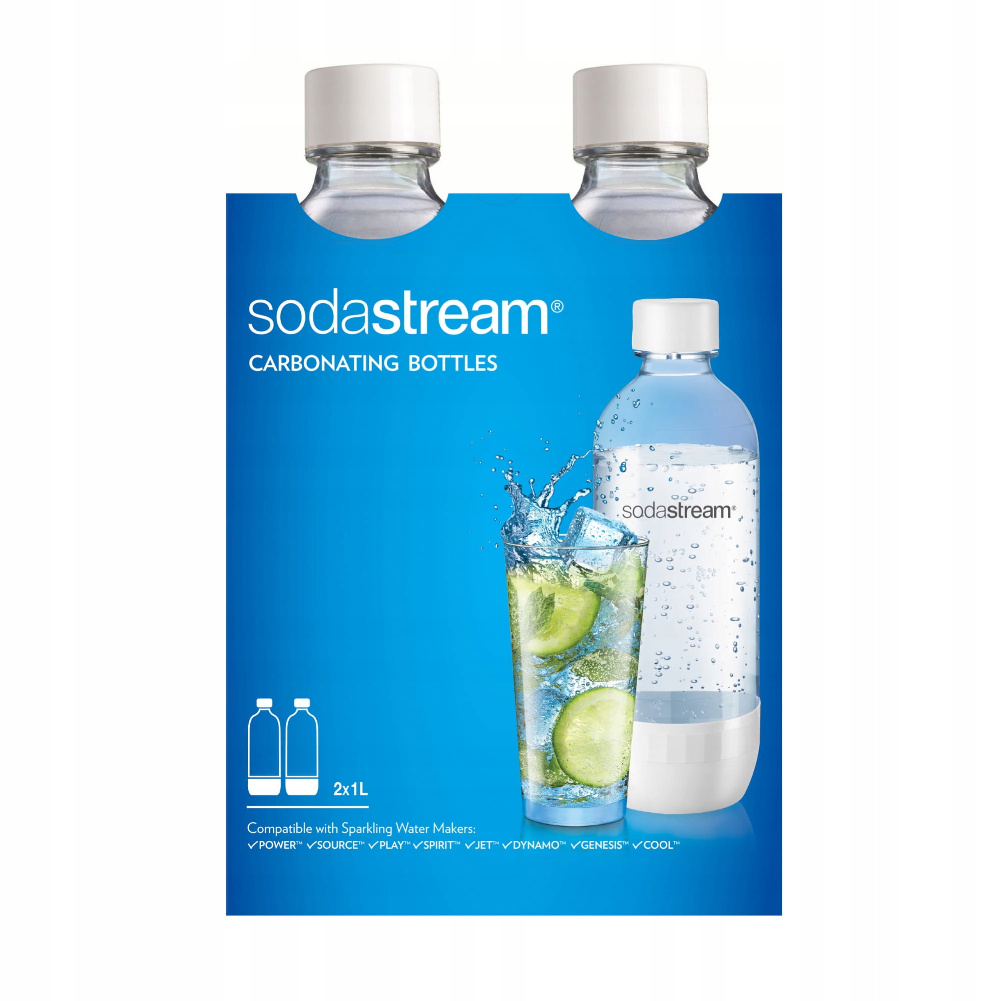 Sodastream butelka do saturatora 1L GREEN JET Stan opakowania zastępcze