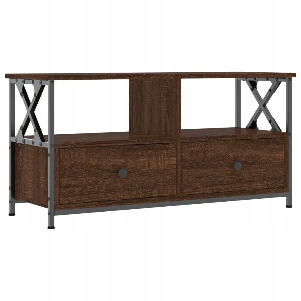 Szafka Tv Industrial Oak 90x33x45 cm, brązowa