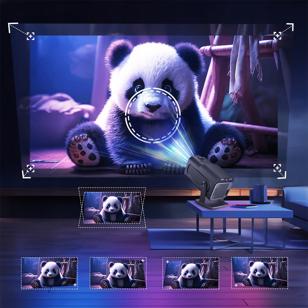 PROJEKTOR RZUTNIK PRZENONŚNY HY320 PRZENOŚNY FULL HD 4K WIFI6 ANDROID 11 Technologia wyświetlania LED