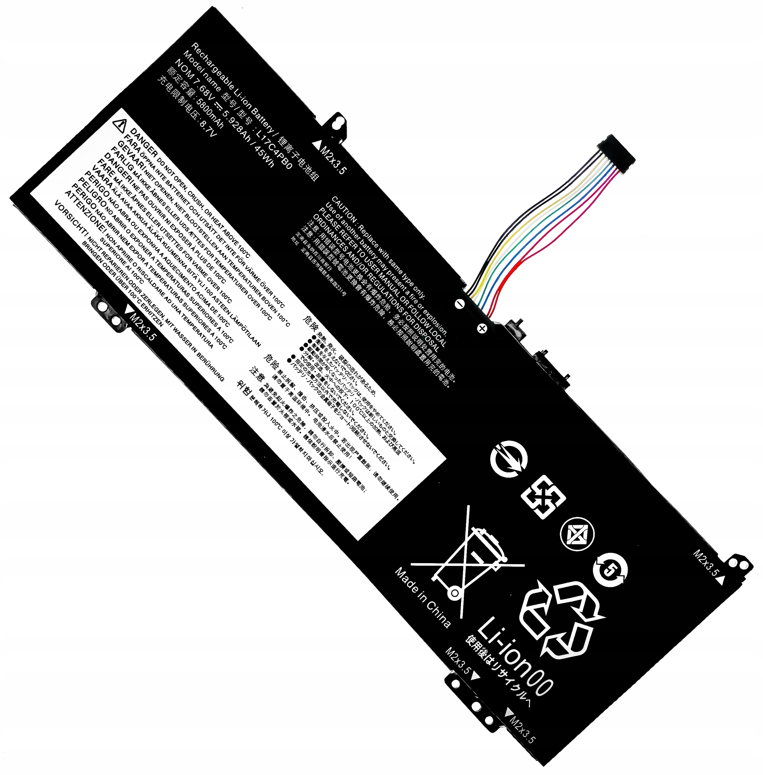 Nová batéria L17C4PB0 pre Lenovo IdeaPad 530S-15IKB, 530s-14, Yoga 530