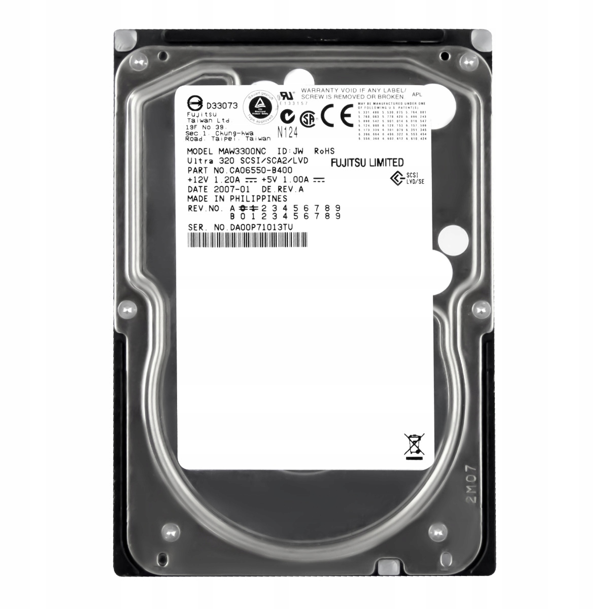 Fujitsu 300GB 10K 8MB Scsi U320 3.5'' MAW3300NC