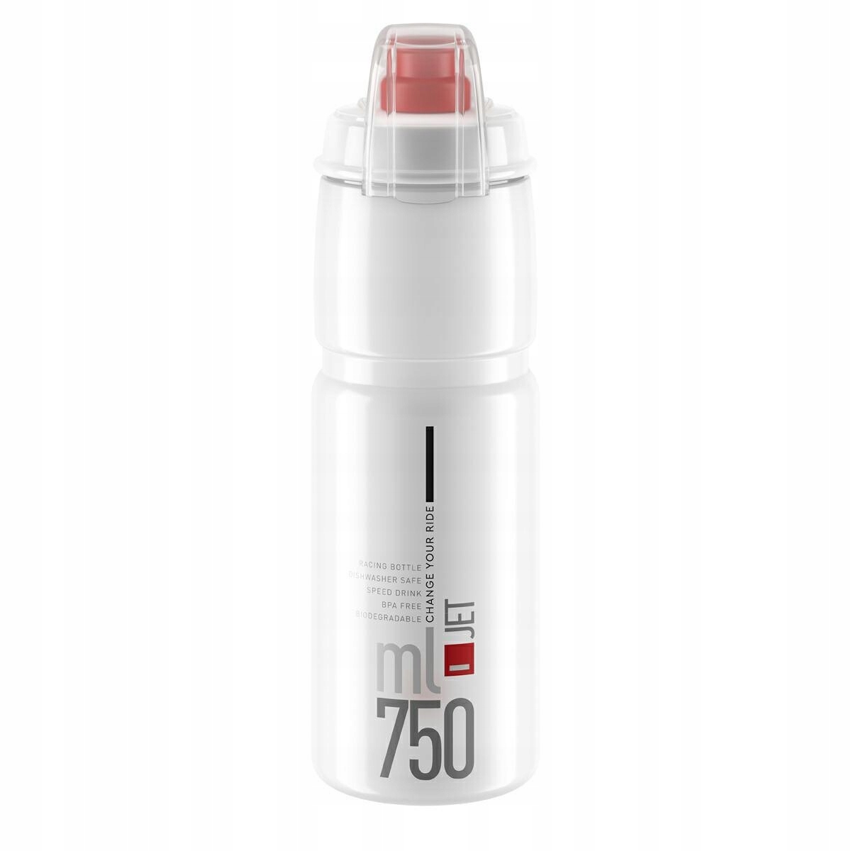 

Bidon Elite Jet Plus przeźroczysty/czerwony 750ml