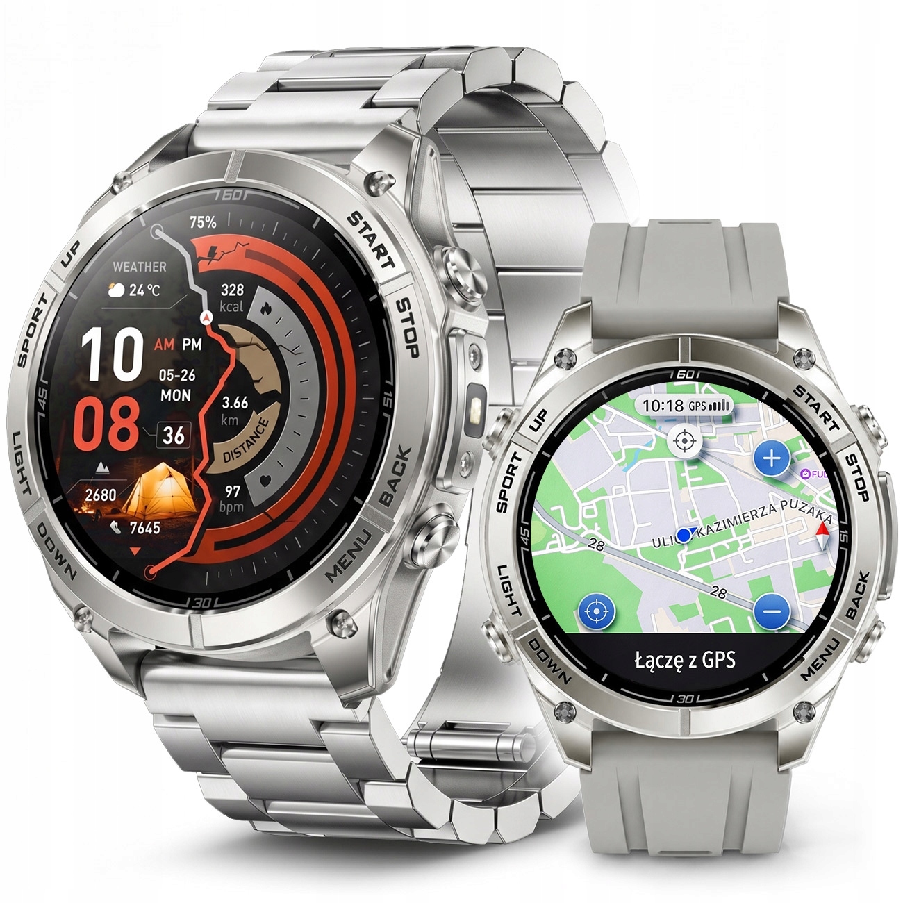 Chytré Hodinky Pánské Voděodolné Hovory Menu Pl Gps Amoled Sport Watch