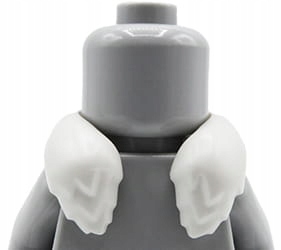 

Lego futrzany kołnierz na szyję biały