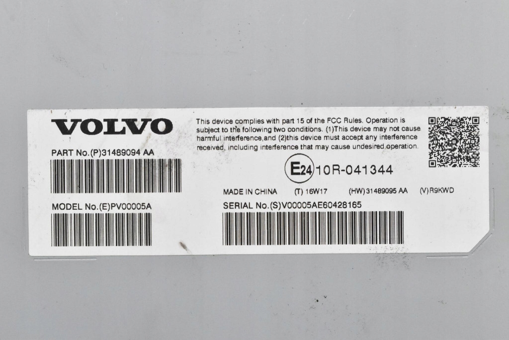 amplifier RADIA 31489094 VOLVO S90 2 II 16-20