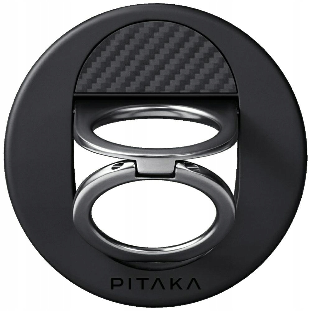 Magnetický držák Pitaka MagEZ Grip 3 MagSafe pro telefon, černo šedý