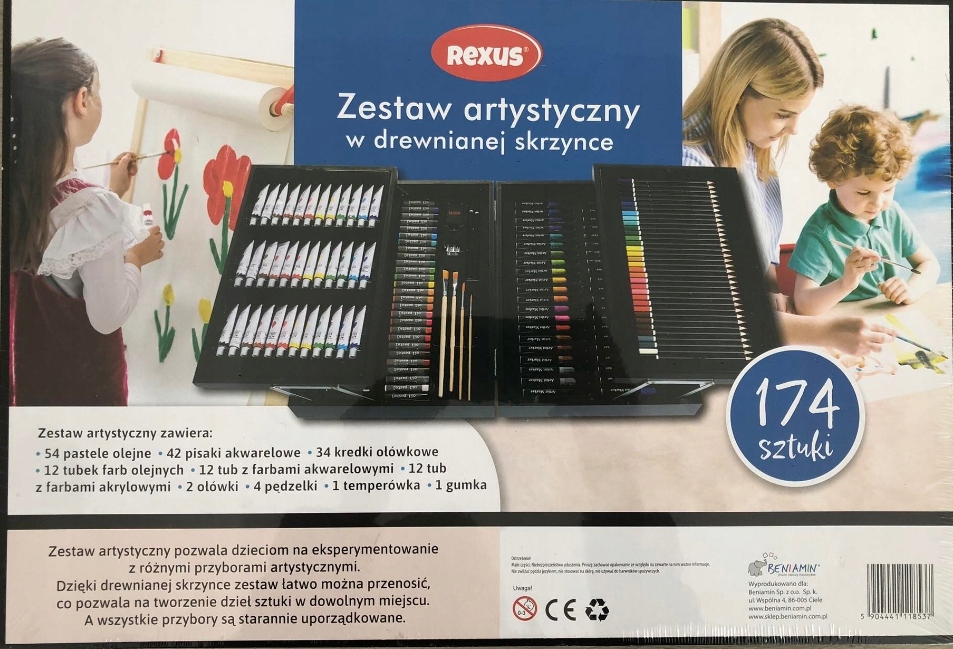Umělecká Sada Rexus 174kusů Kreativní zábava Kreativita dárek