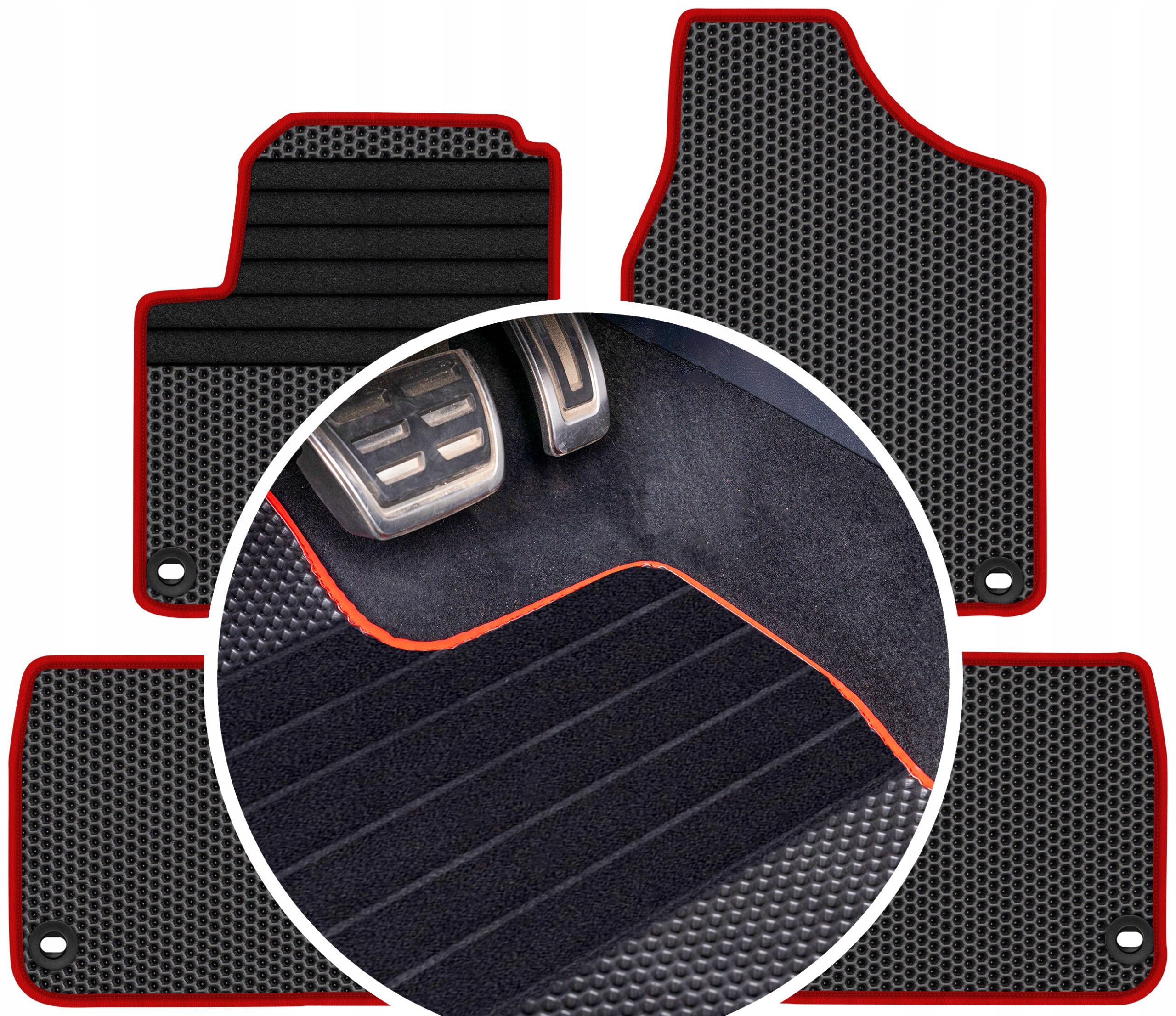 Ford Galaxy I 5os 1995-2006 Gumové rohože Eva Eternity Plastry Medu