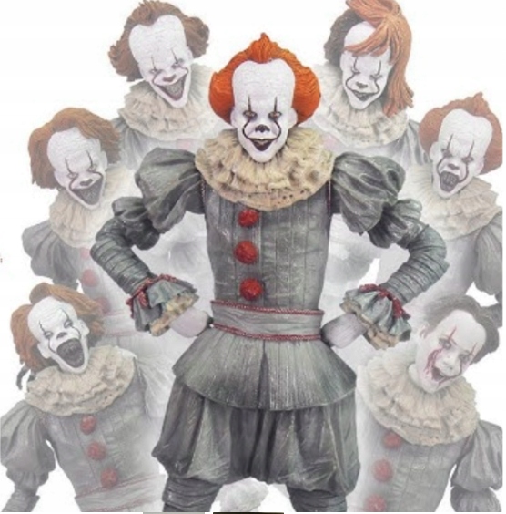 figurka It To Klaun Pennywise The Many Faces of Pennywise 18 cm doplňky
