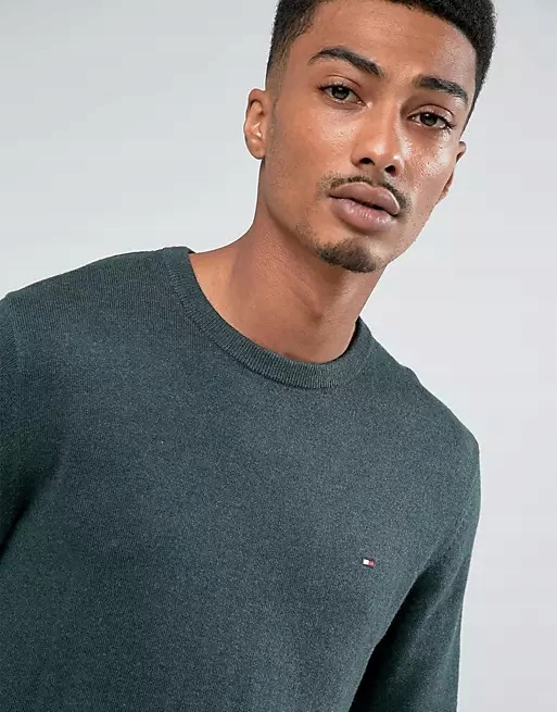 TOMMY HILFIGER Cashmere Cotton C-neck Sweater XL Rozmiar XL