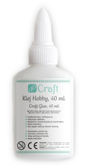 Klej Hobby 40 ml bezbarwny aplikator Scrapbooking