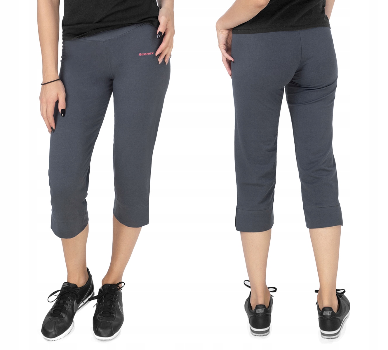 

Spodnie Dresowe Damskie Capri Rennox 201 L stalowy
