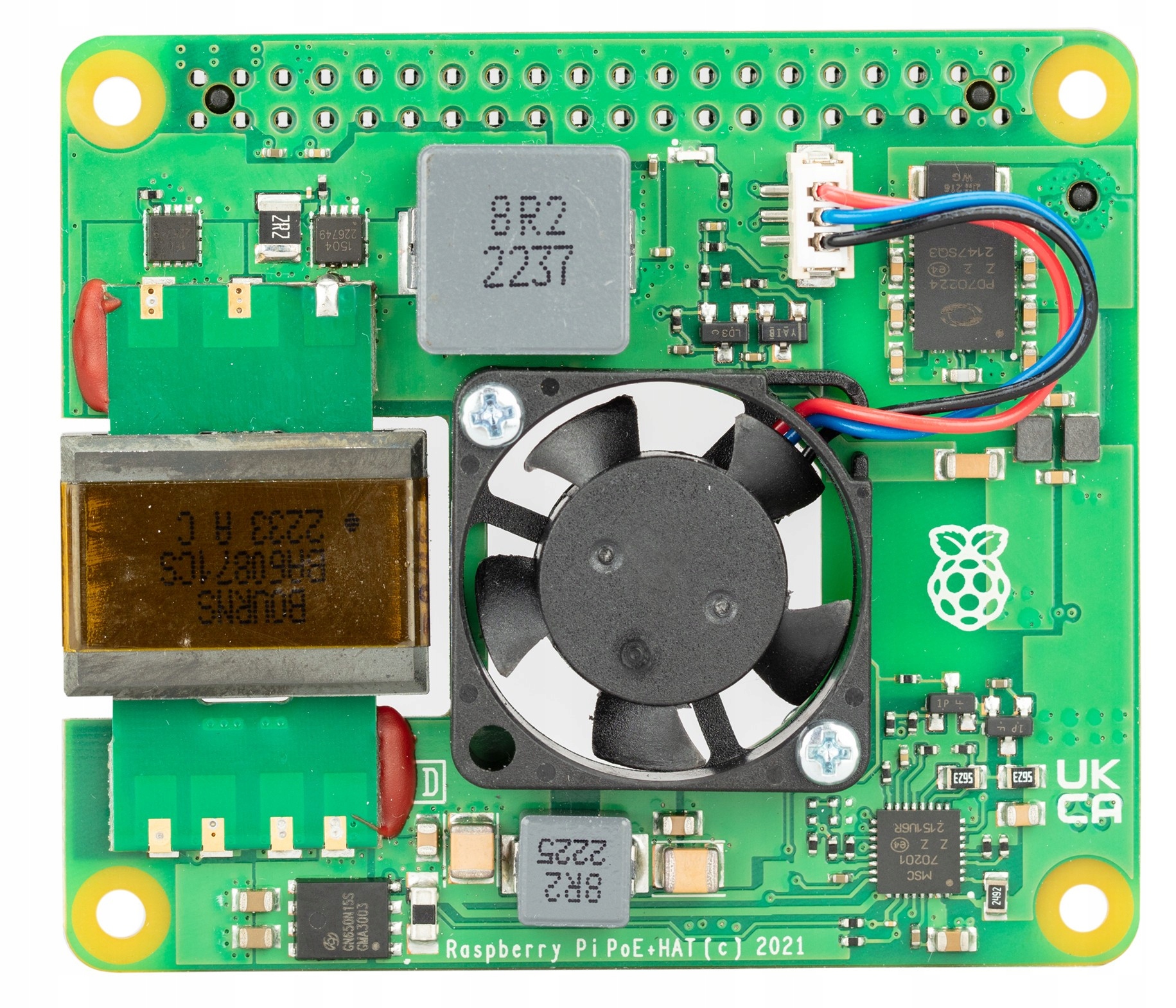 Raspberry Pi PoE+ Hat (R2) Nakładka power over Ethernet