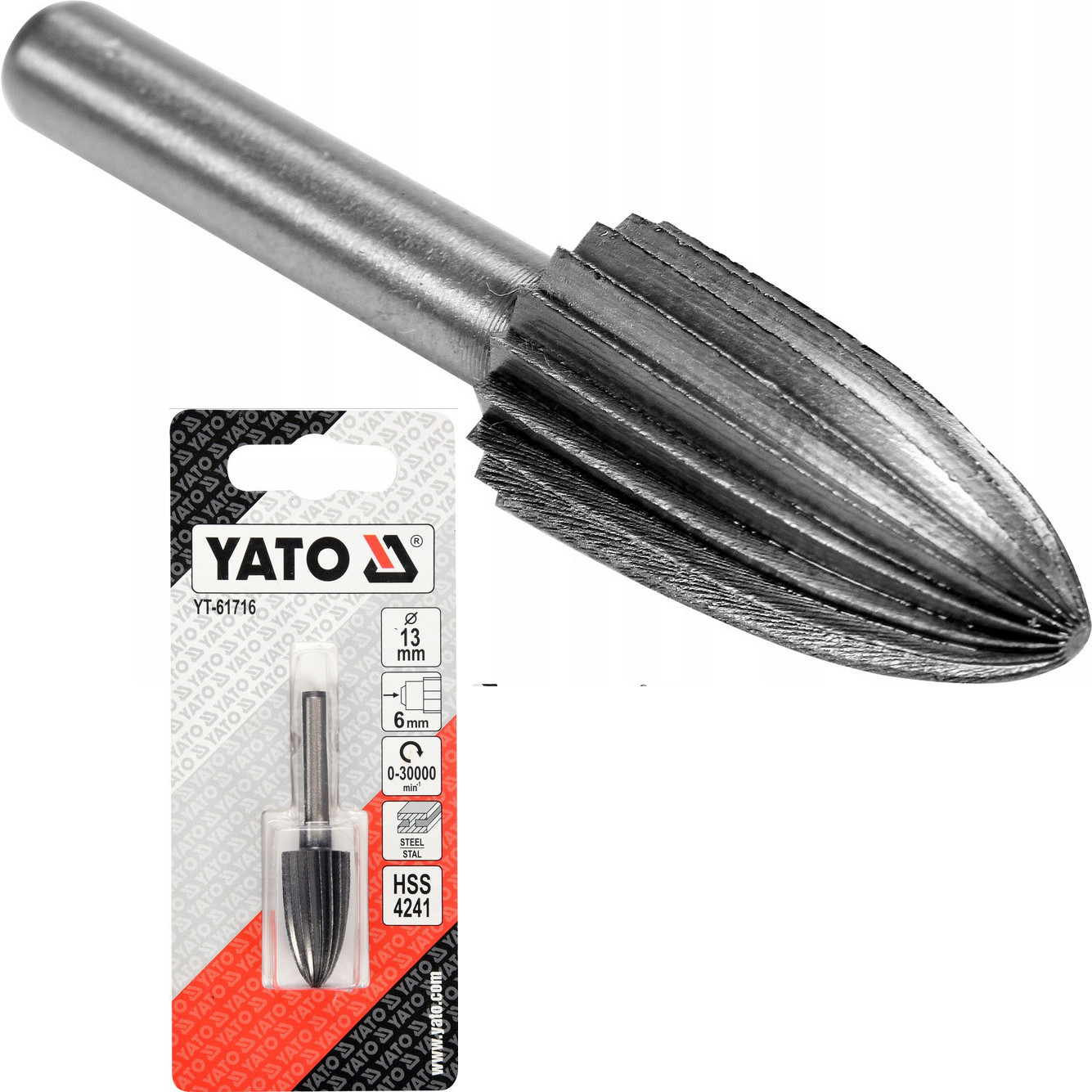 FREZ PILNIK TRZPIENIOWY METALU HSS 13mm STOŻKOWY