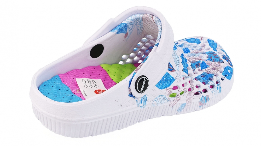 KROKSY KLAPKI DAMSKIE PIANKOWE LEKKIE LACZKI EVA Rozmiar 40