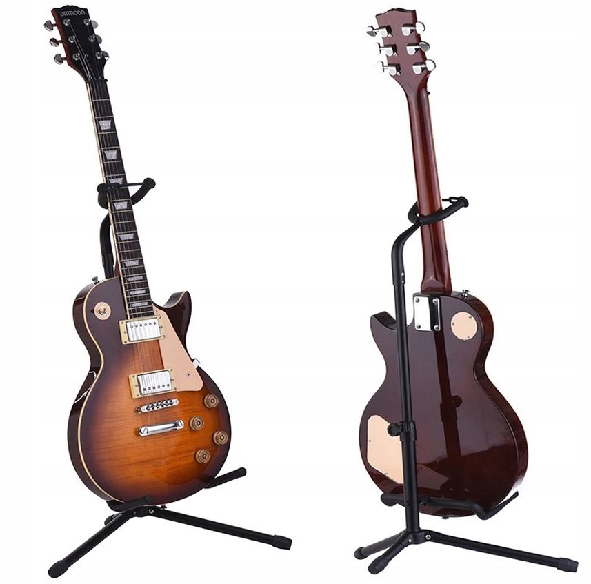 Uniwersalny STATYW GITAROWY STOJAK GITARY GITARA WIESZAK NA GITARĘ Składany Model stojak na mikrofon uchwyt na gitarę