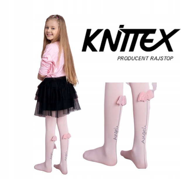 

Knittex rajstopy dziecięce Angel różowe 122-128