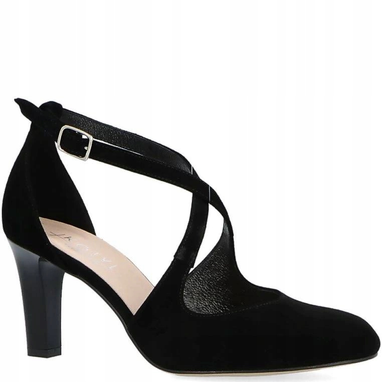 Dámské lodičky s pásky Kotyl 7079 Černé 39