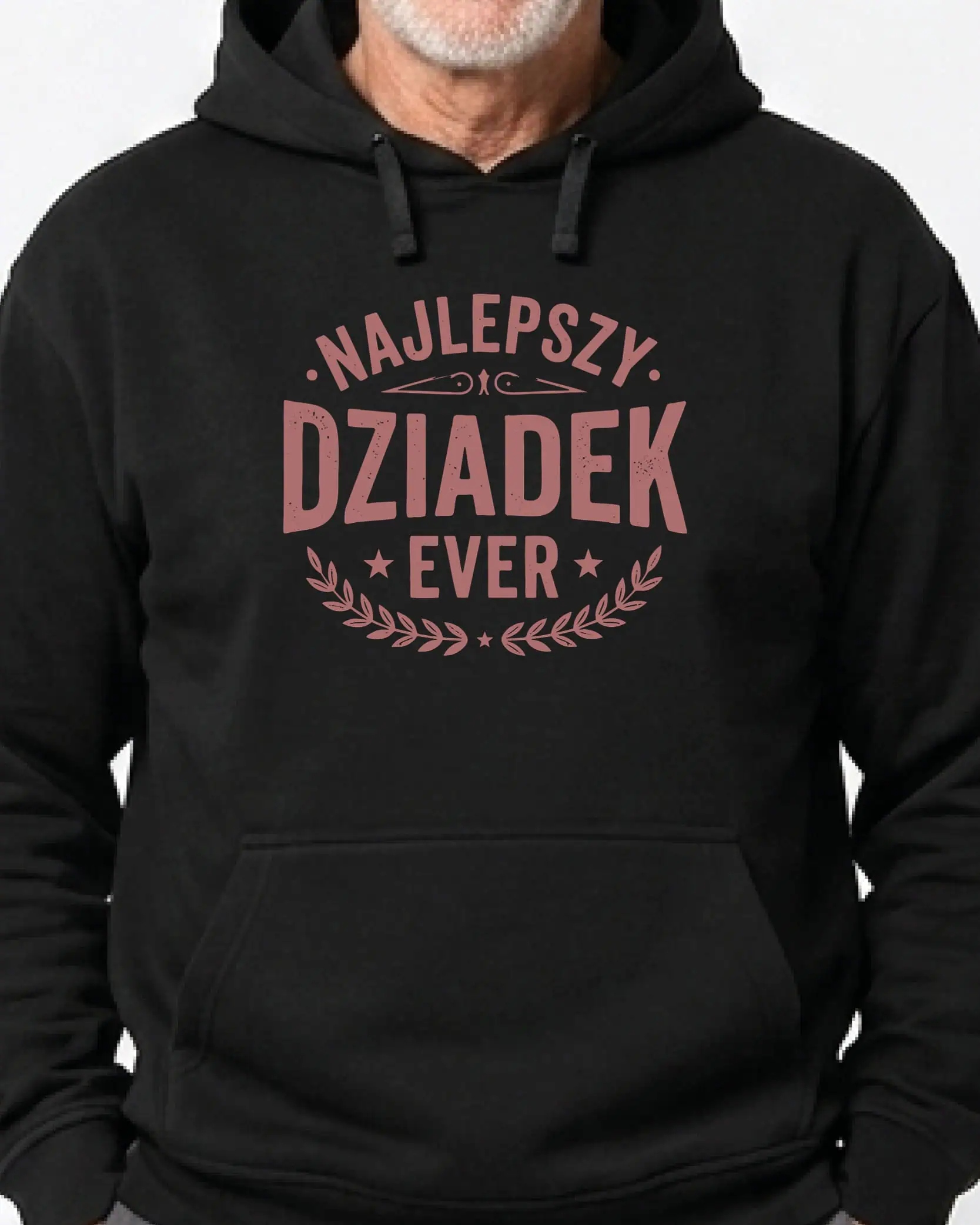 Mikina s kapucí Dárek pro dědečka Nejlepší dědeček Ever Černá M