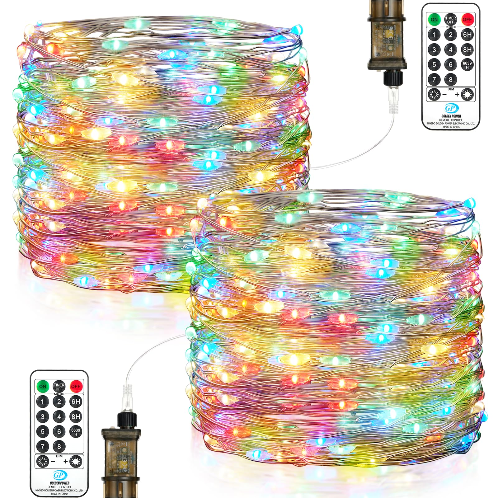 AURIOSTAR Lampa Świąteczna 60M 600LED Z Pilotem Timerem 8 Trybów IP44 — miniatura 14