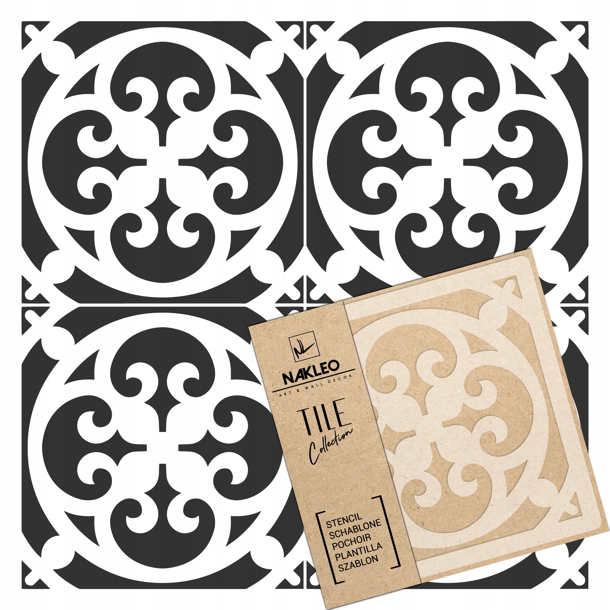 

Szablony Malarski imitacja kafelków płytek Cheles