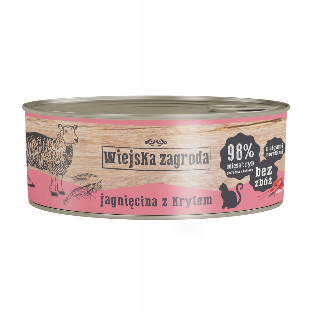 Levně 10 x Wiejska Zagroda Jehněčí s krillem 85 g
