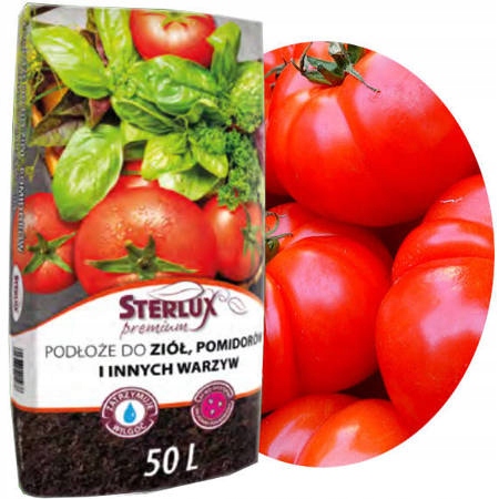 STERLUX PREMIUM Ziemia Do Ziół POMIDORÓW 50L