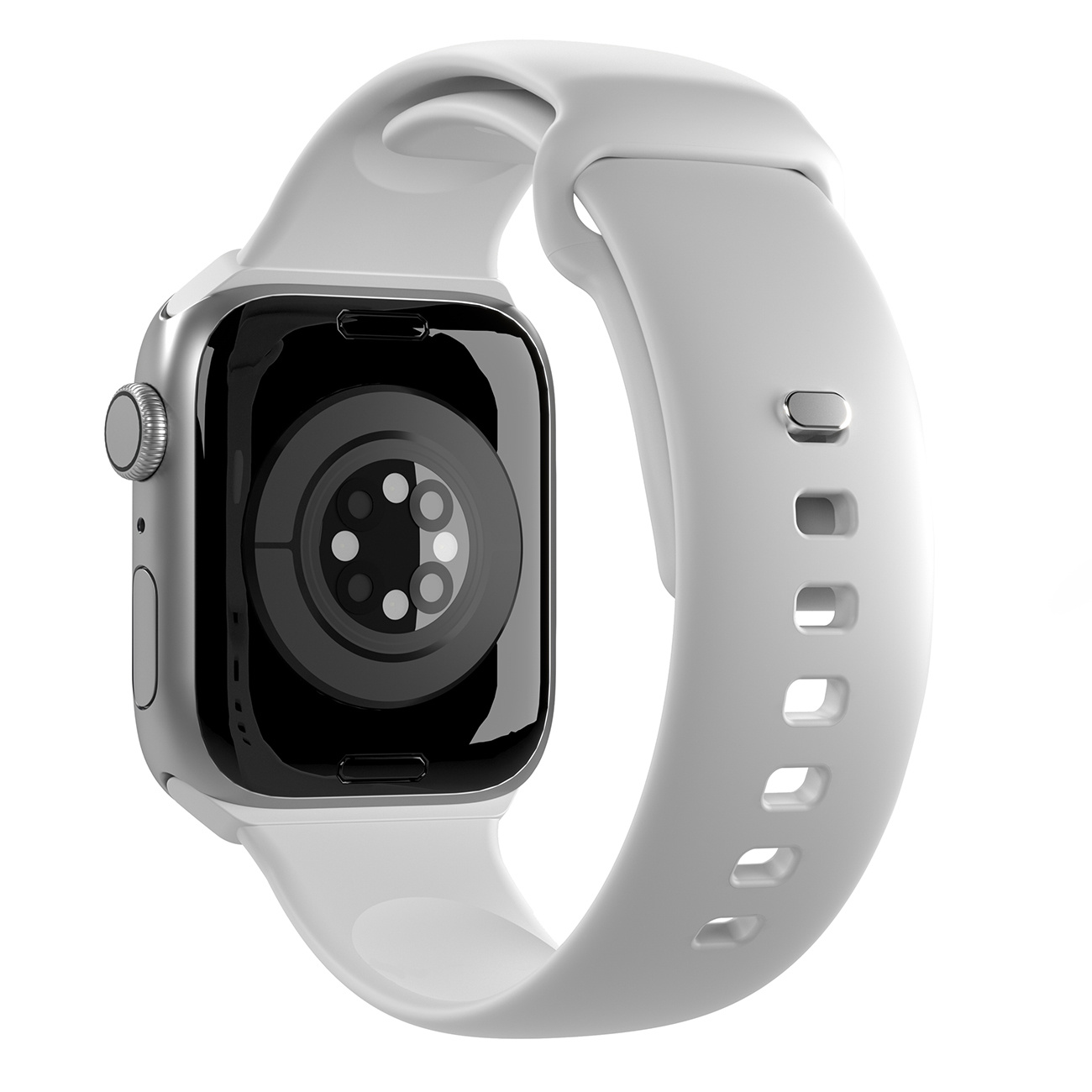 PASEK SILIKONOWY DO ZEGARKA APPLE WATCH 38 40 41 MM OPASKA BIALY 2 SZT