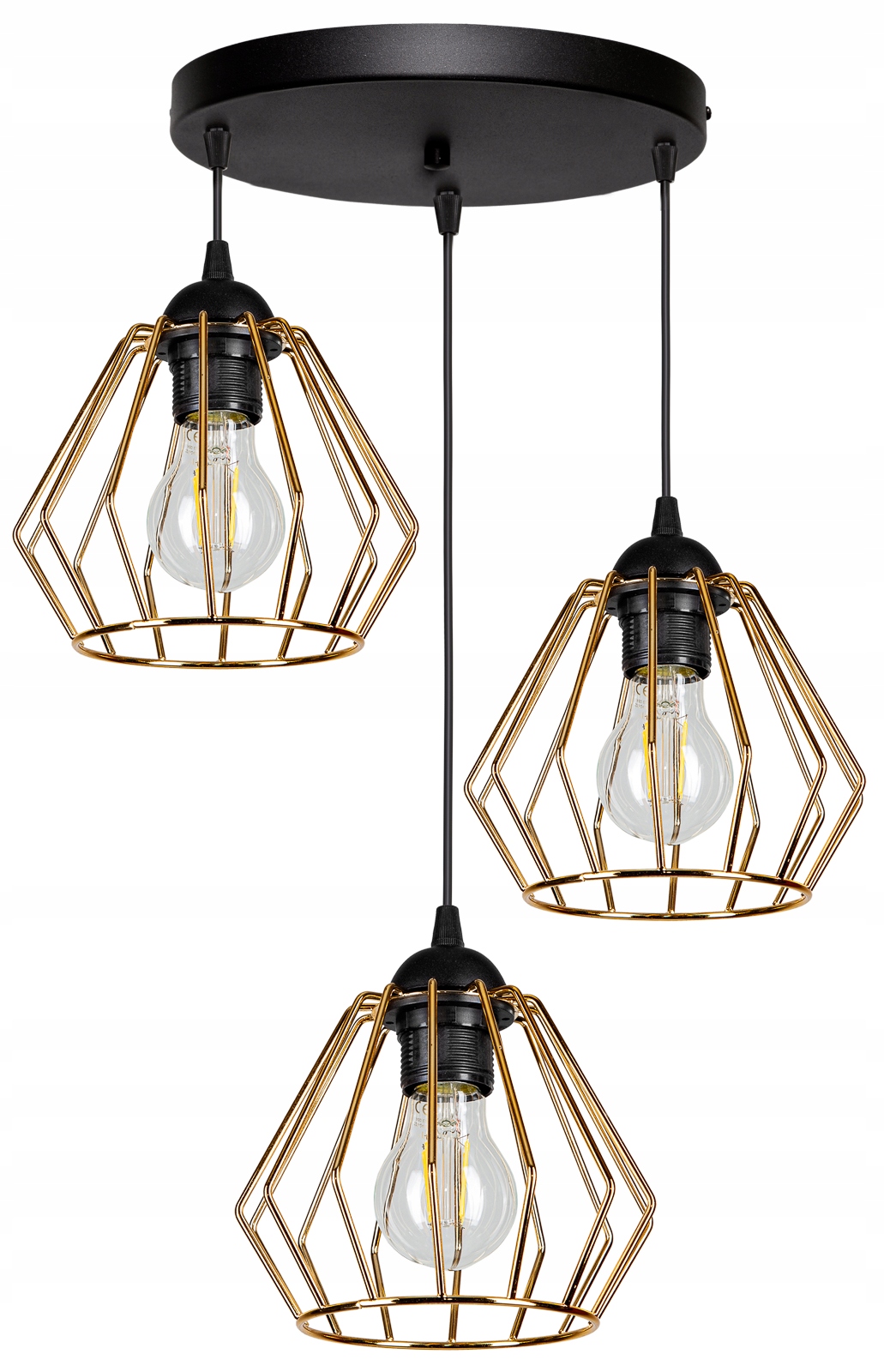 

Lampa Sufitowa Plafon Żyrandol Loft Edison Led