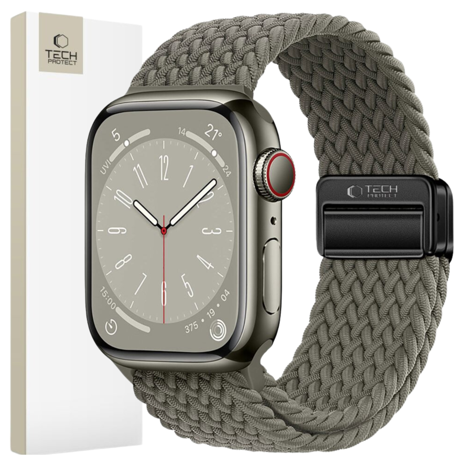 Tech-protect Nylonmag Pasek Do Apple Watch 6 7 8 9 10 Se Ultra 1 2 44 45 46